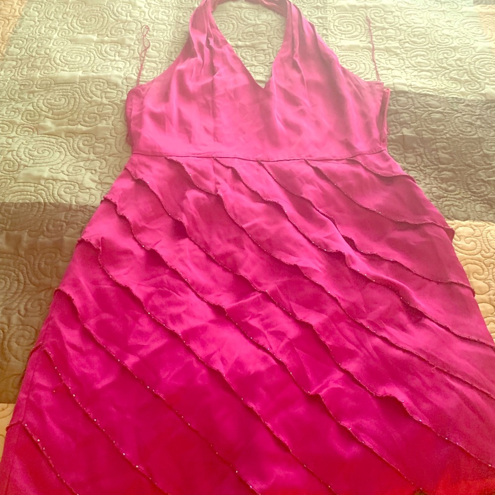 Frisia pink fancy blackout dress